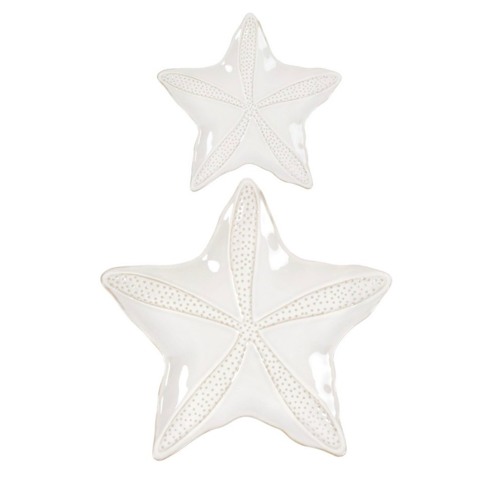 HARMAN HARMAN Starfish True Ocean Stoneware Serving Plate 2pc Set