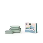 MEPAL MEPAL Cirqula S/3 Rectangular Shallow Bowl - Jade