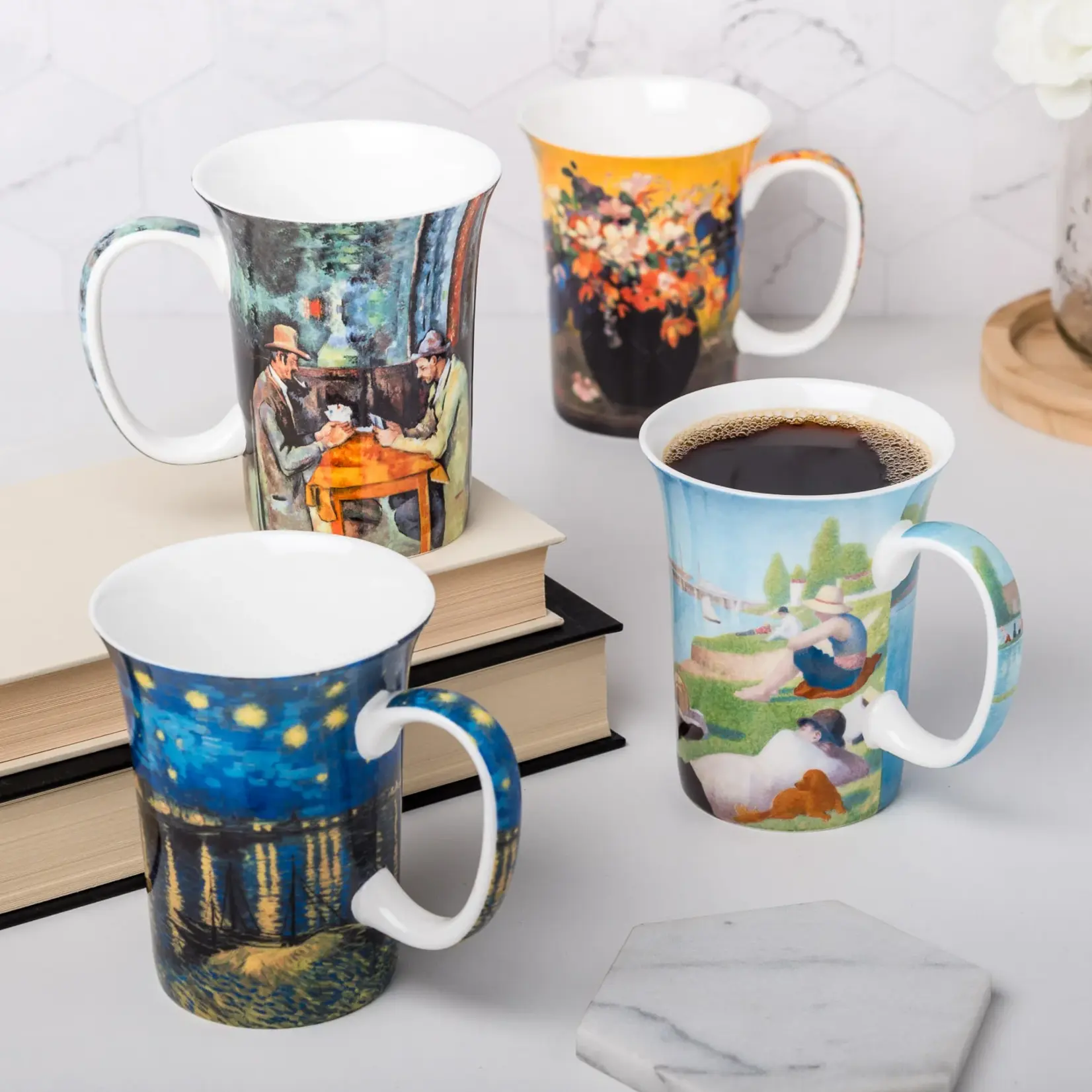 MCINTOSH MCINTOSH Post-Impressionists Mugs S/4