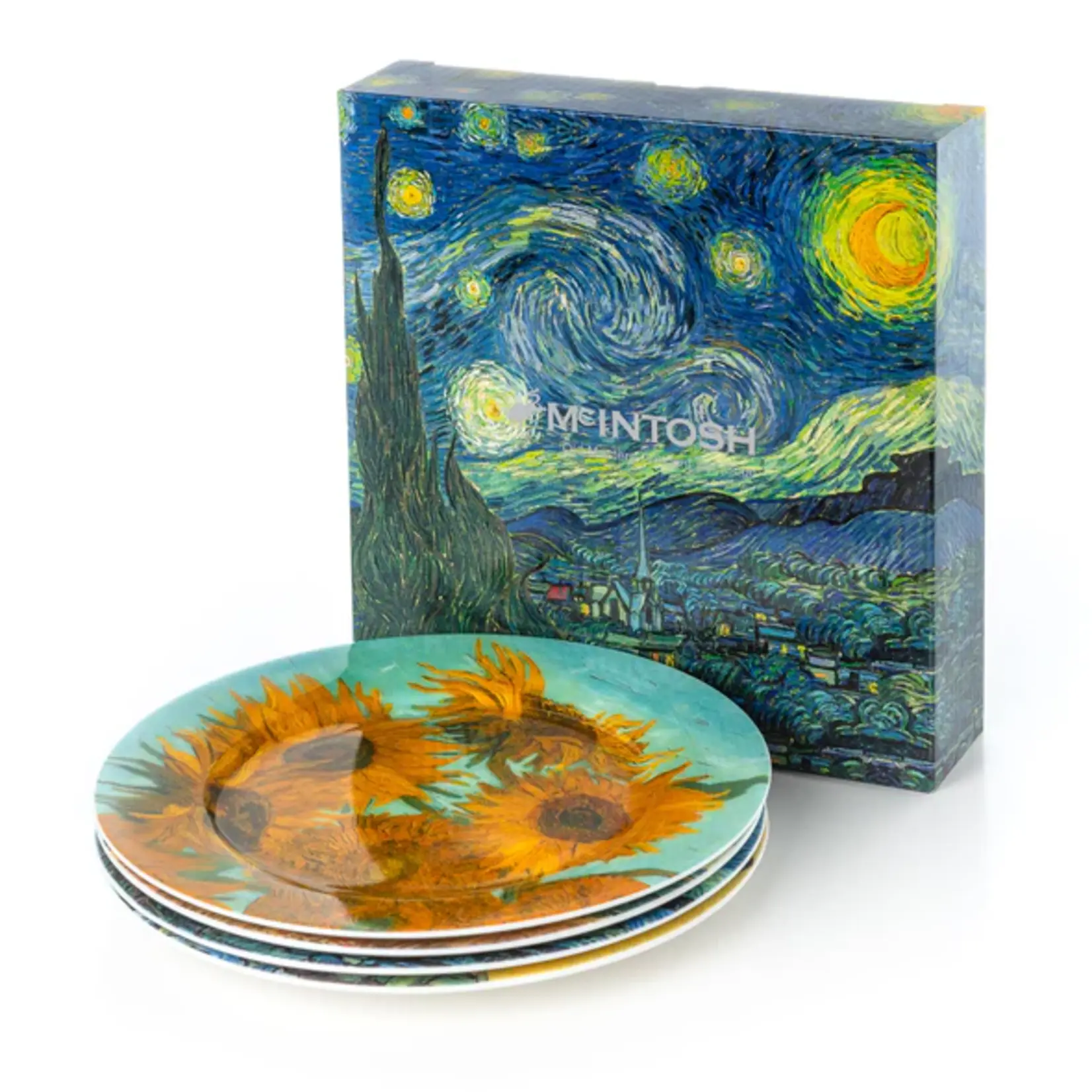 MCINTOSH MCINTOSH Van Gogh Dessert Plates S/4 - Asstd