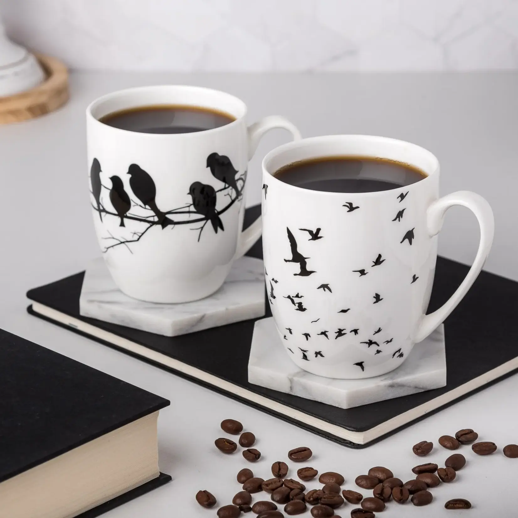 MCINTOSH MCINTOSH Bird Silhouette Mugs S/2