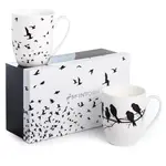 MCINTOSH MCINTOSH Bird Silhouette Mugs S/2