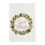 MUD PIE MUD PIE Wreath Velvet Tea Towel