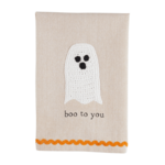 MUD PIE MUD PIE Boo Crochet Tea Towel
