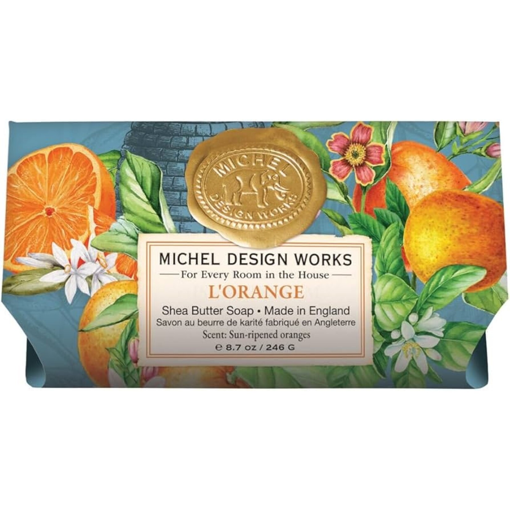MICHEL DESIGN WORKS MICHEL DESIGN Large Bath Soap Bar - L'Orange