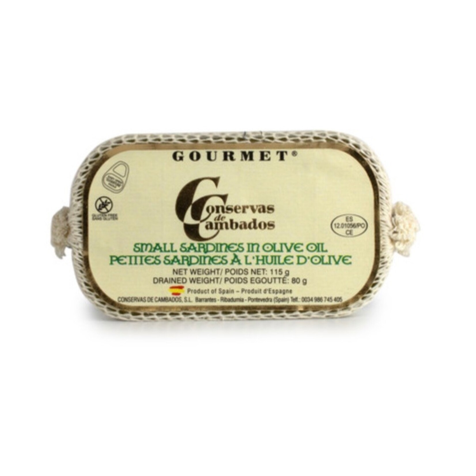 CONSERVAS DE CAMBADOS Small Sardines in Olive Oil 115g