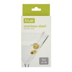 TRUE TRUE Stainless Steel Cocktail Picks s/10