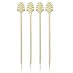 VISKI VISKI Cocktail Picks - Gold Art Deco s/4