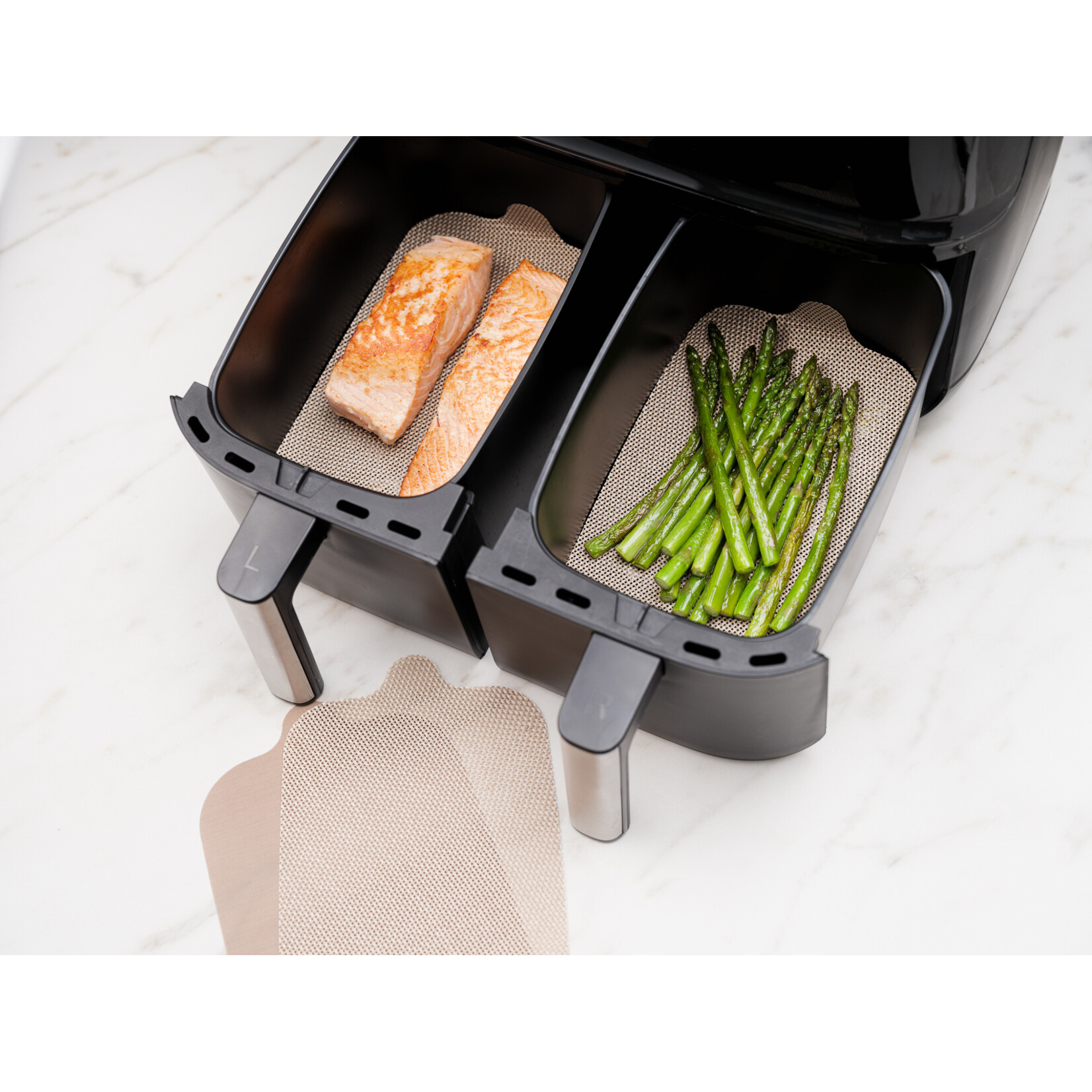 NOSTIK NOSTIK Air Fryer Liner Dual Basket 4/ST