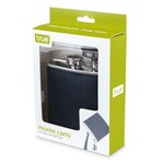 TRUE TRUE Monte Carlo Faux Leather Flask 6oz