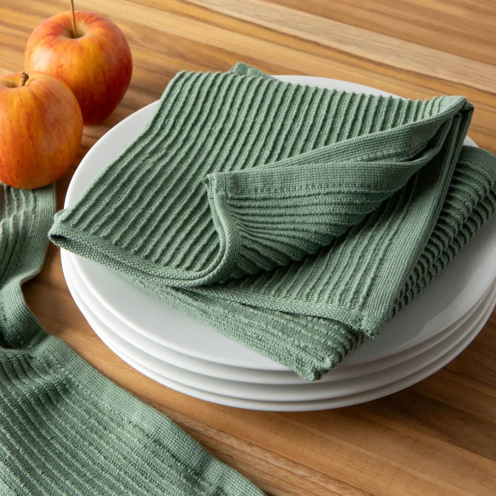 NOW DESIGNS NOW DESIGNS Ripple Dishcloth S/2 - Elm Green