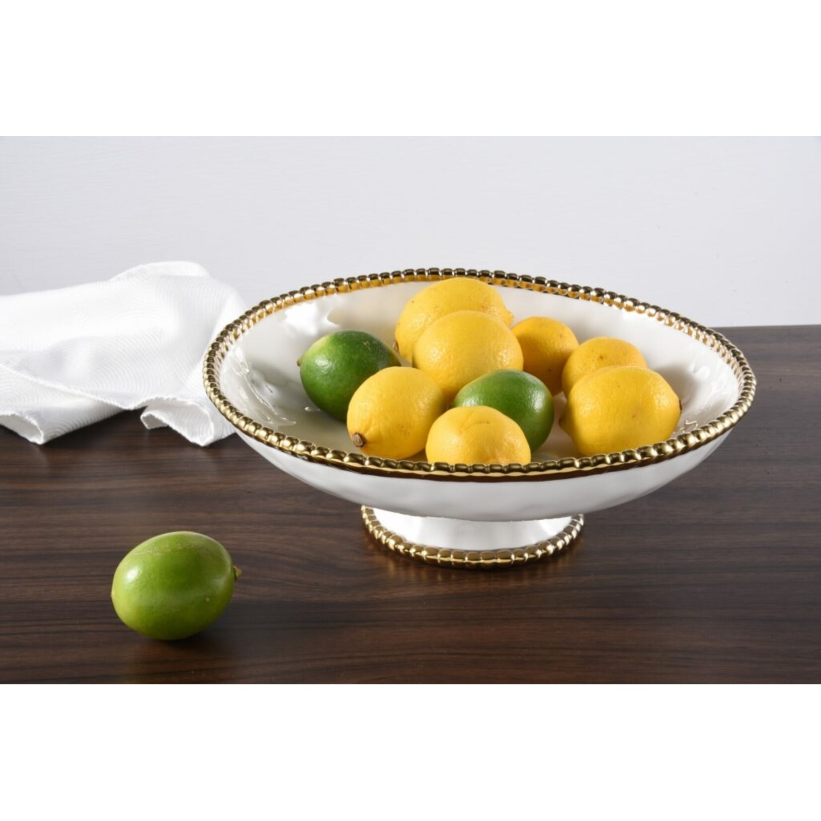 PAMPA BAY PAMPA BAY  Golden Salerno - Footed Serving Bowl