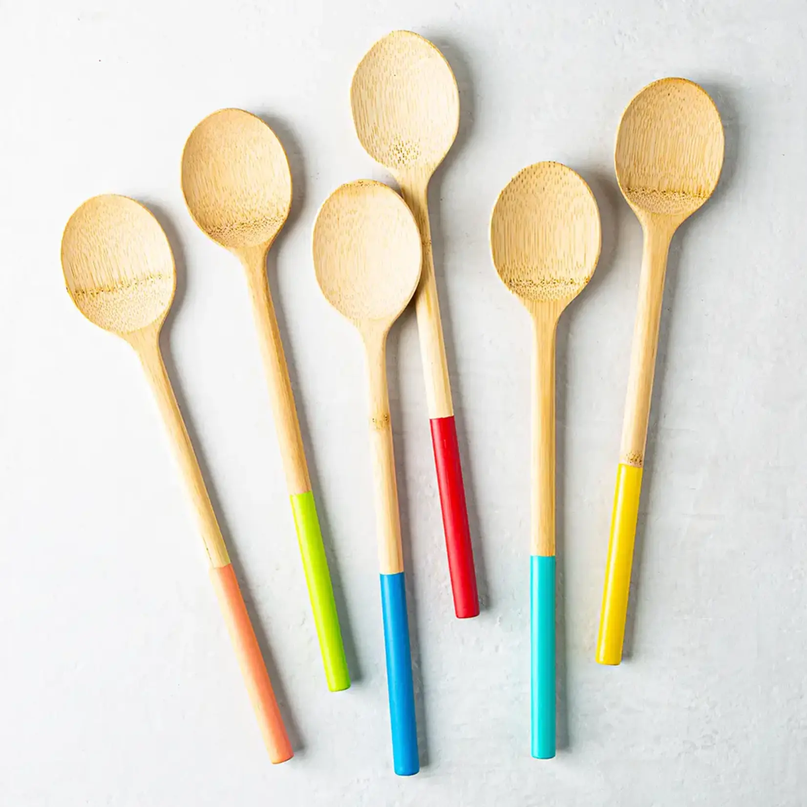 PEBBLY PEBBLY Bamboo Mixing Spoon Med - Asst'd
