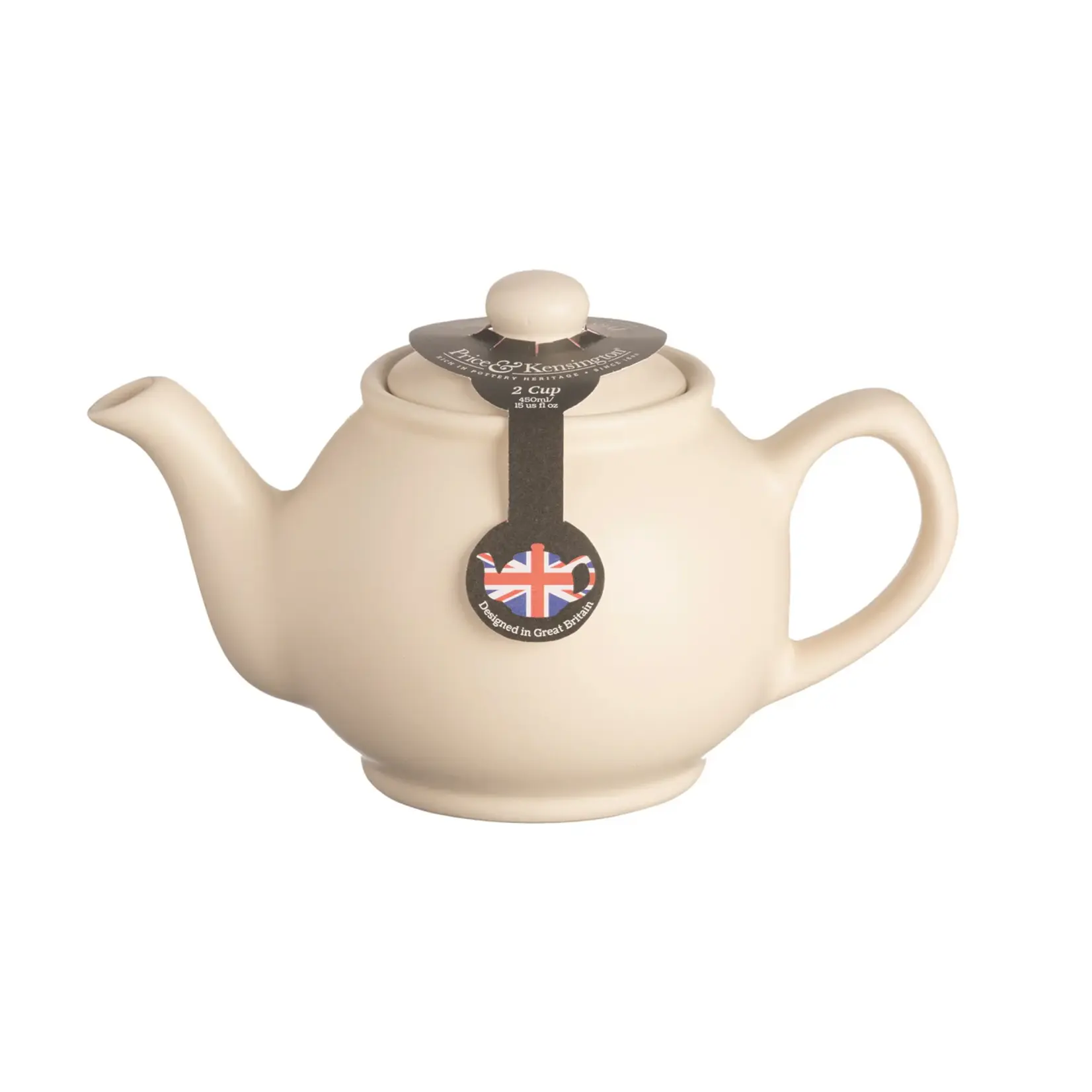 PRICE & KENSINGTON PRICE & KENSINGTON Matte 2-cup Teapot - Cream