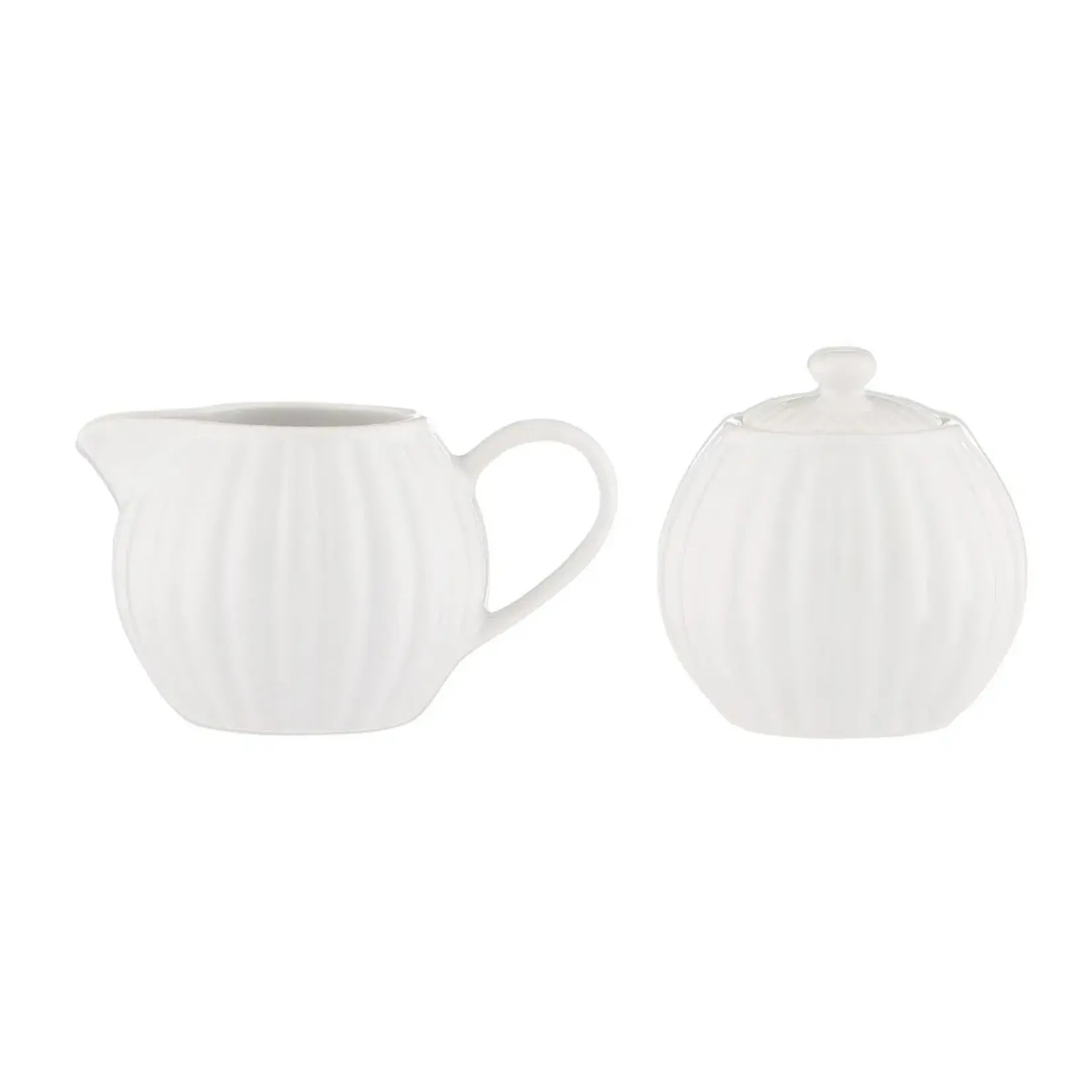 PRICE & KENSINGTON PRICE & KENSINGTON Luxe Cream & Sugar Set - White
