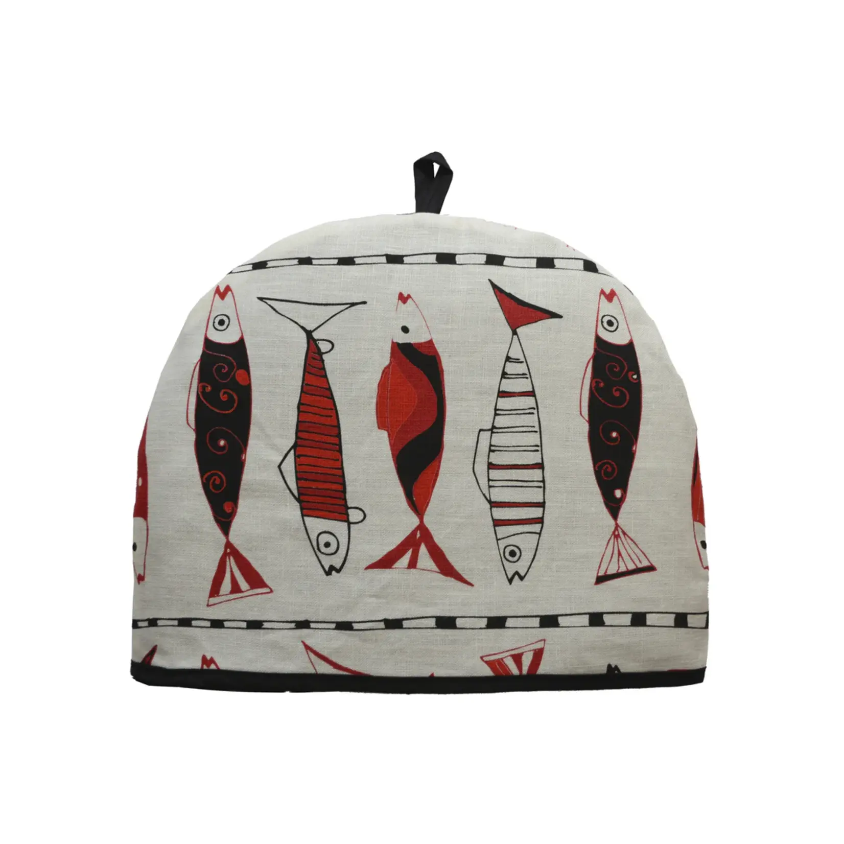RAIN GOOSE RAIN GOOSE Vertical Fish Tea Cozy - Red