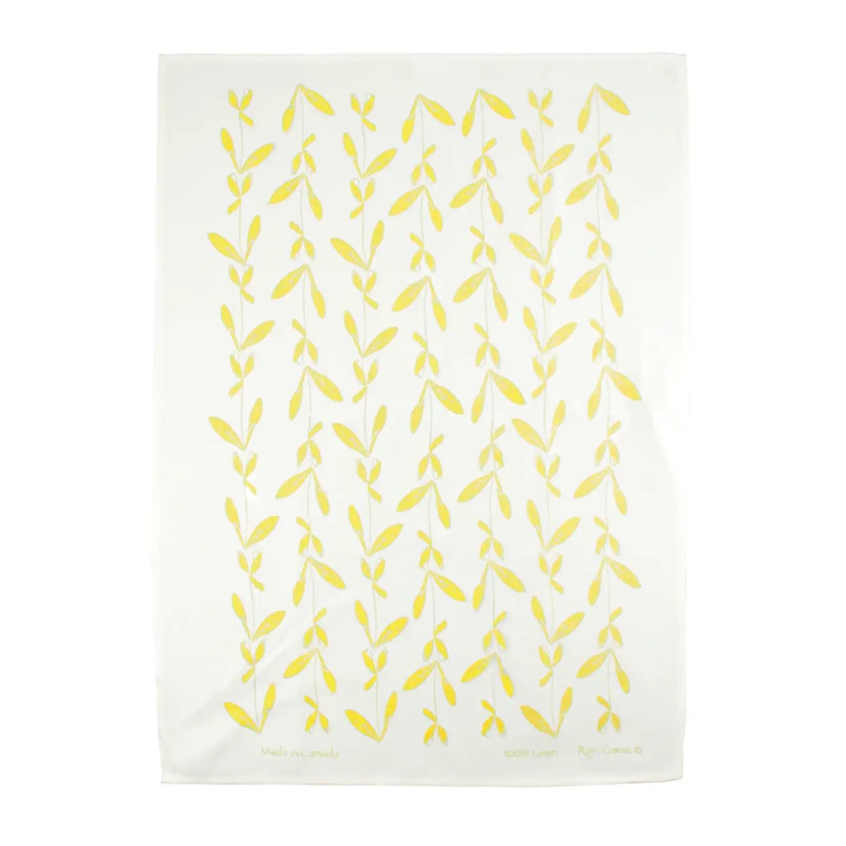 RAIN GOOSE RAIN GOOSE Kelp Tea Towel - Yellow