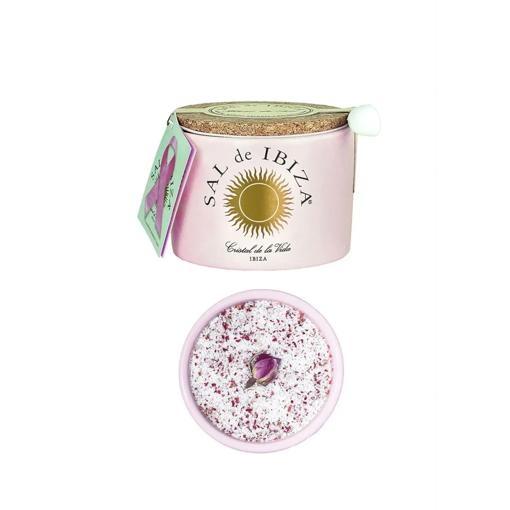 SAL DE IBIZA SAL DE IBIZA Fleur De Sel w/Rose Petals Ceramic Pot