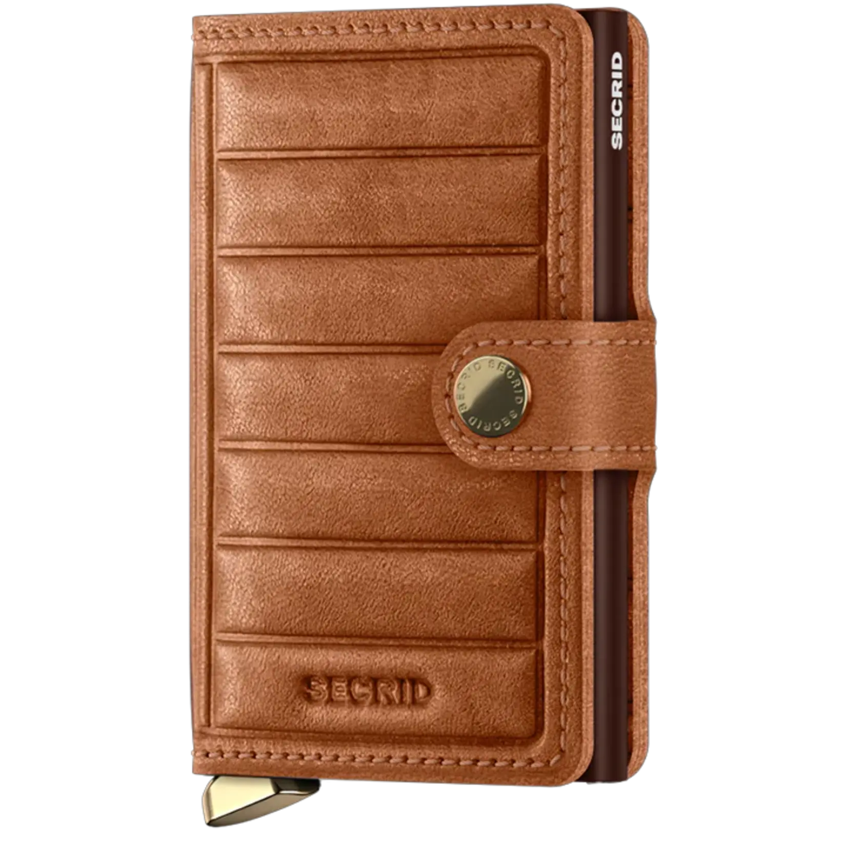 SECRID SECRID Premium Slimwallet Emboss Lines - Cognac