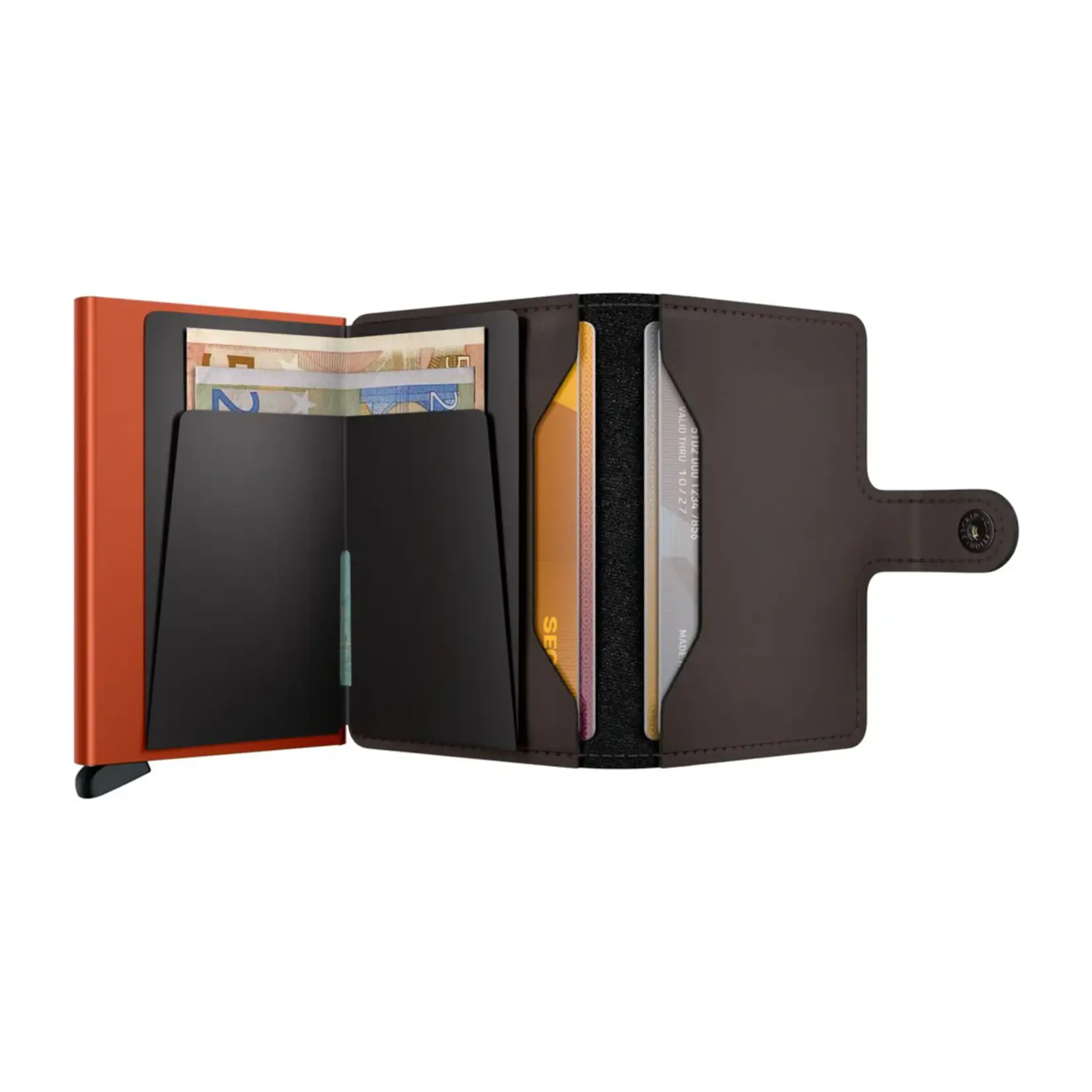 SECRID SECRID Miniwallet Matte - Truffle & Orange