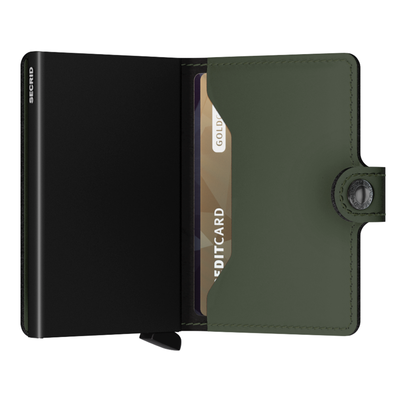 SECRID SECRID Miniwallet Matte - Green+Black