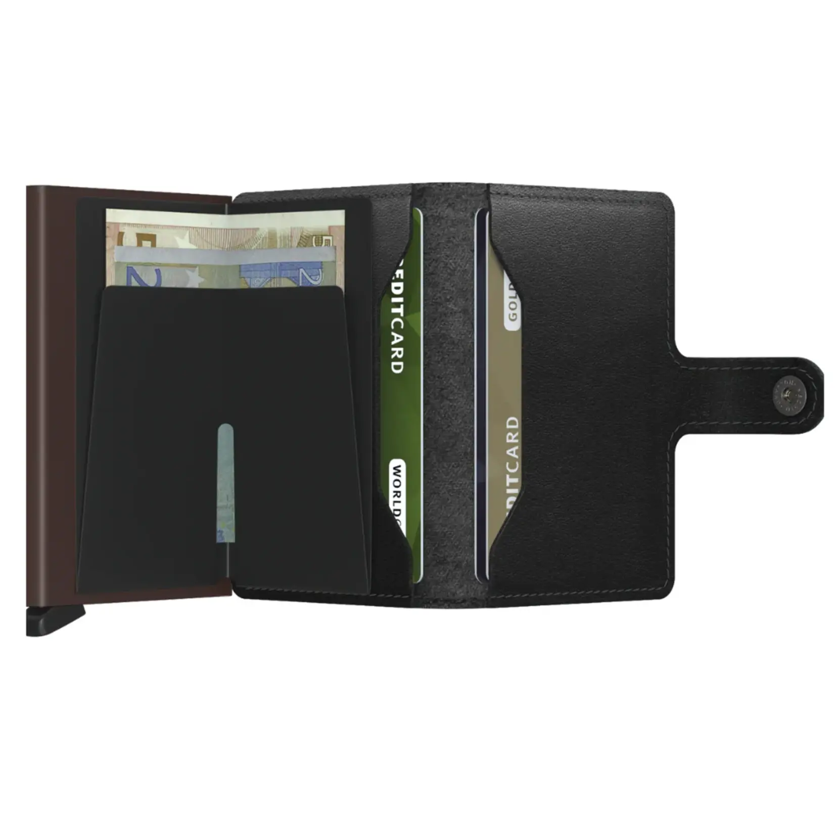 SECRID SECRID Miniwallet Original - Black & Brown