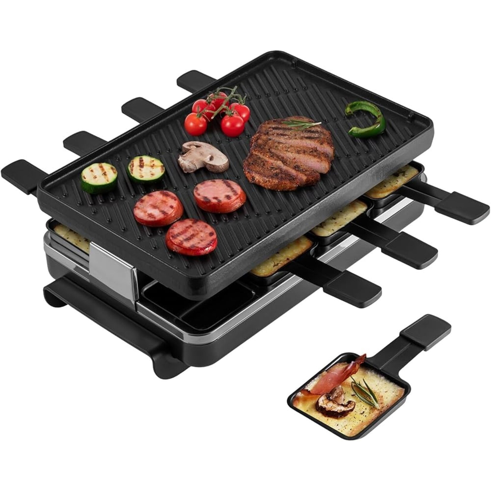SWISSMAR SWISSMAR 8-Person Classic Raclette - Anthracite Cast Iron