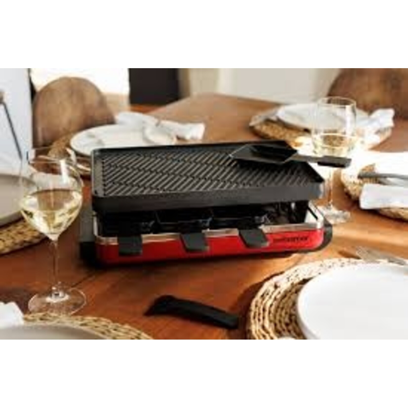SWISSMAR SWISSMAR 8-Person Classic Raclette - Red/Cast Iron