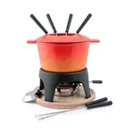 SWISSMAR SWISSMAR Sierra Cast Iron Fondue Set - Orange