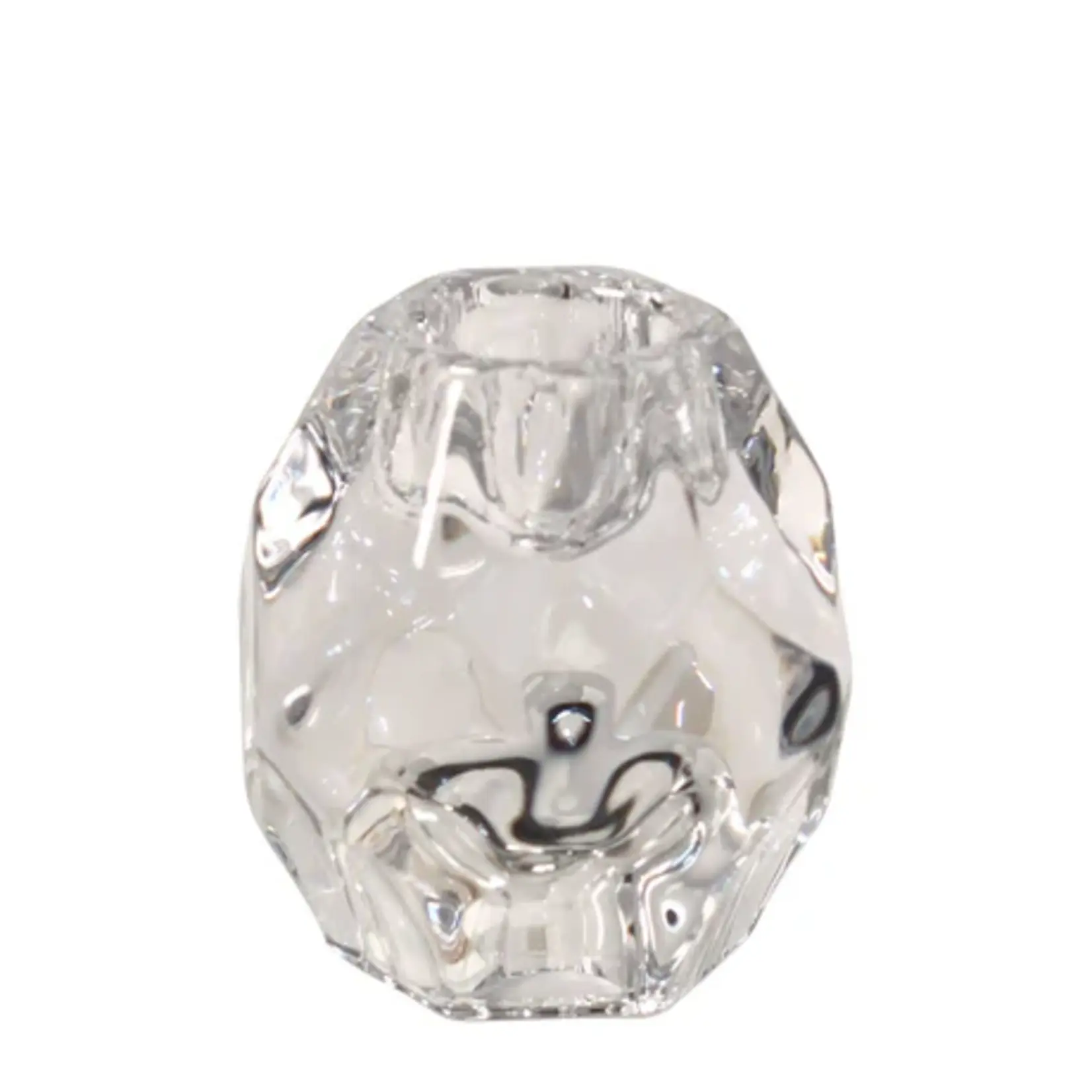 TWILIGHT TWILIGHT Kye Glass Small Candle Holder - Clear