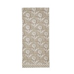 MUD PIE MUD PIE Taupe Printed Dish Towel - Stripe Edge Floral