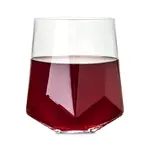 VISKI VISKI Faceted Crystal Wine Glasses S/2