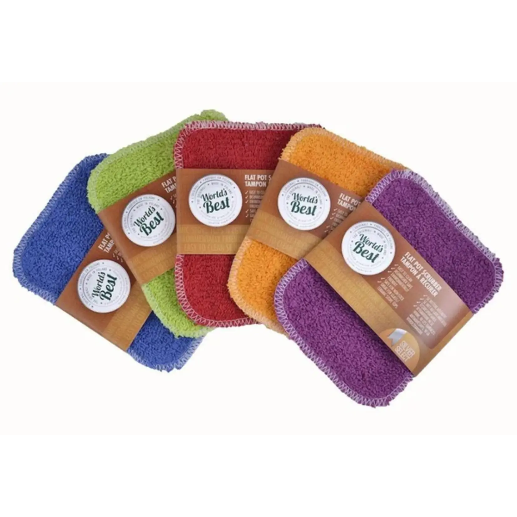 WORLD'S BEST Original Pot Scrubber Solid Colours