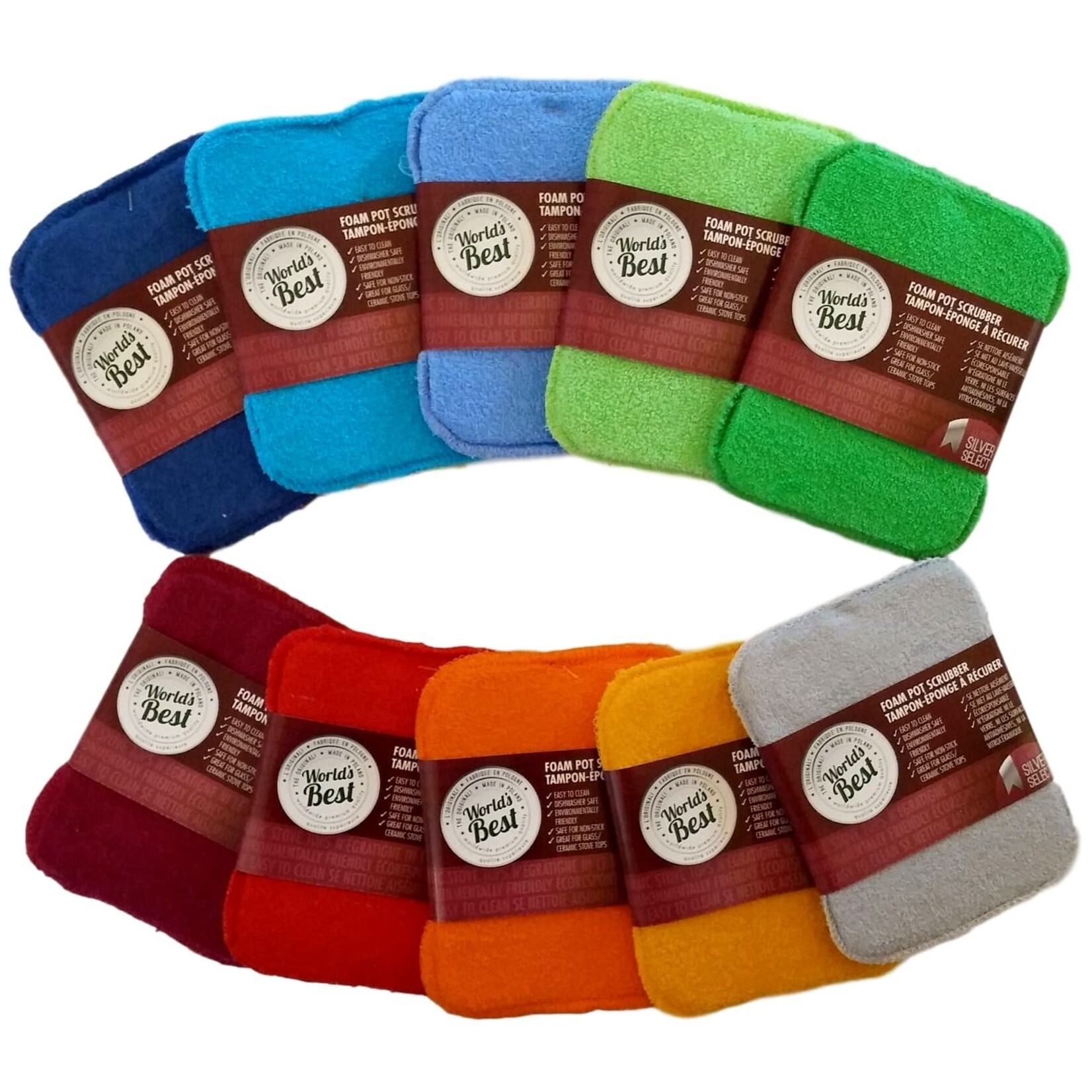 WORLD'S BEST Foam Pot Scrubber