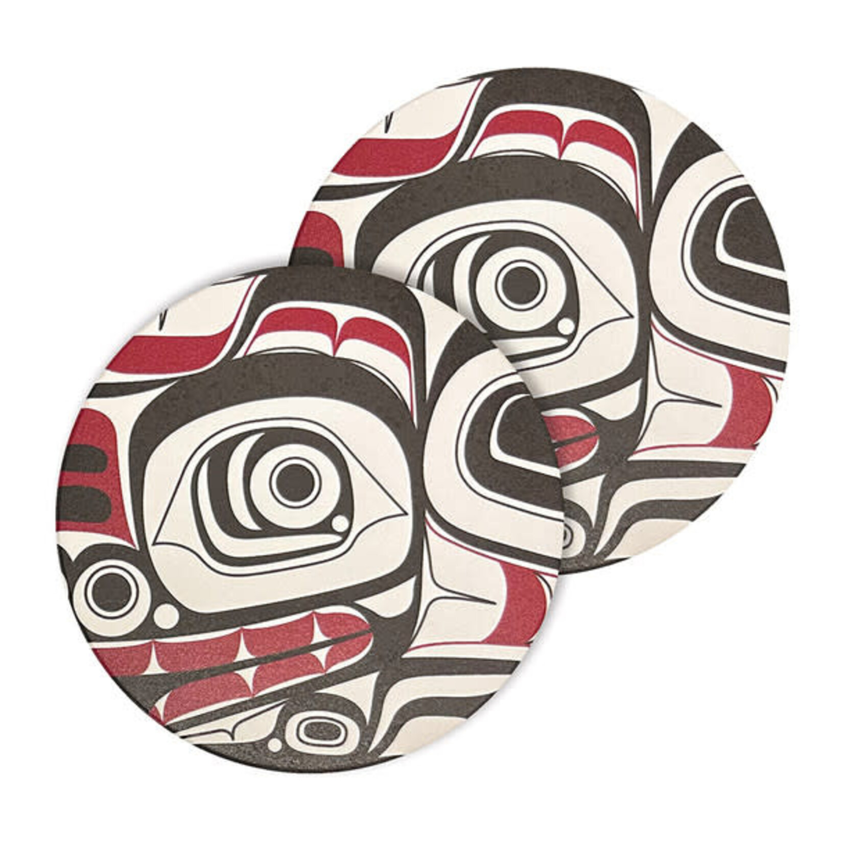 NATIVE NORTHWEST Ceramic Coasters s/2 - Matriarch Bear