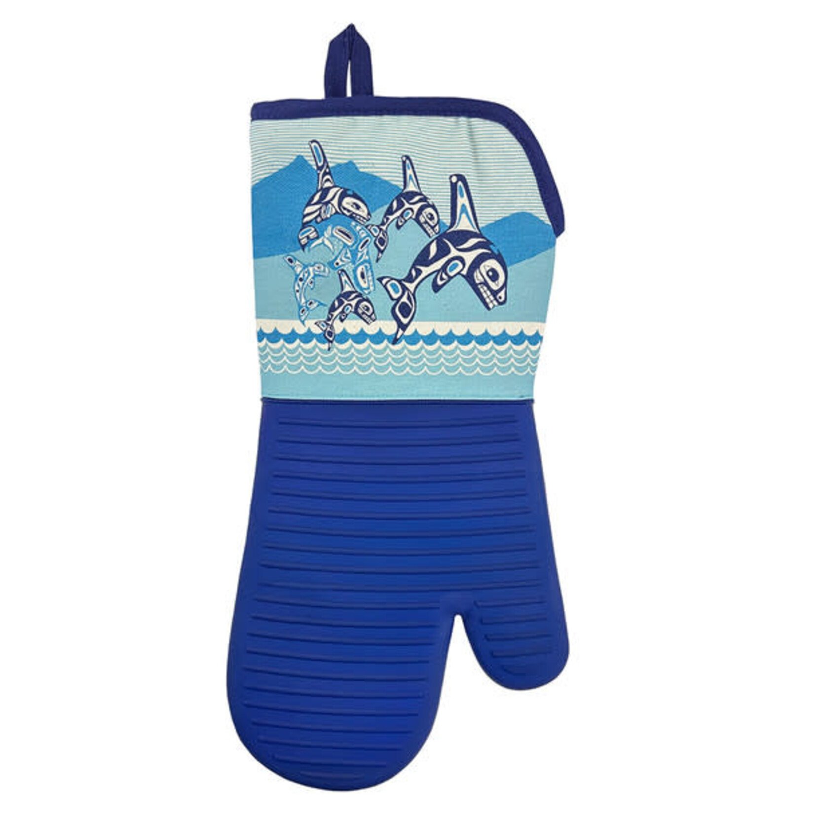 NATIVE NORTHWEST Silicone Oven Mitt - Orca Family