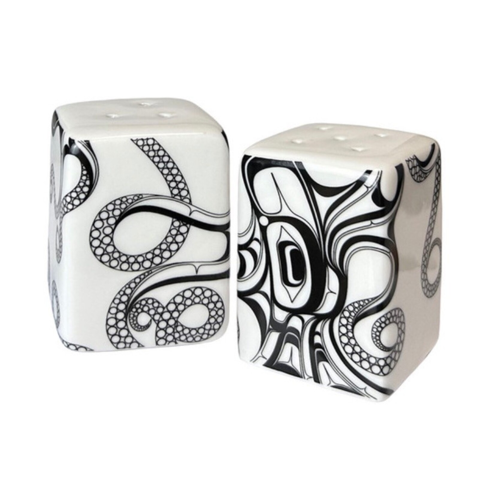 NATIVE NORTHWEST Salt & Pepper Shaker Set - Octopus (Nuu)