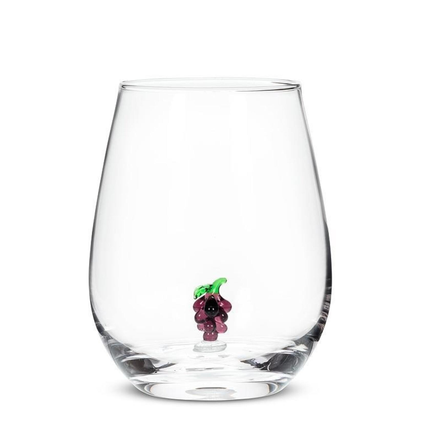 ABBOTT ABBOTT Grape Bunch Icon Stemless Wine Glass 4.5''
