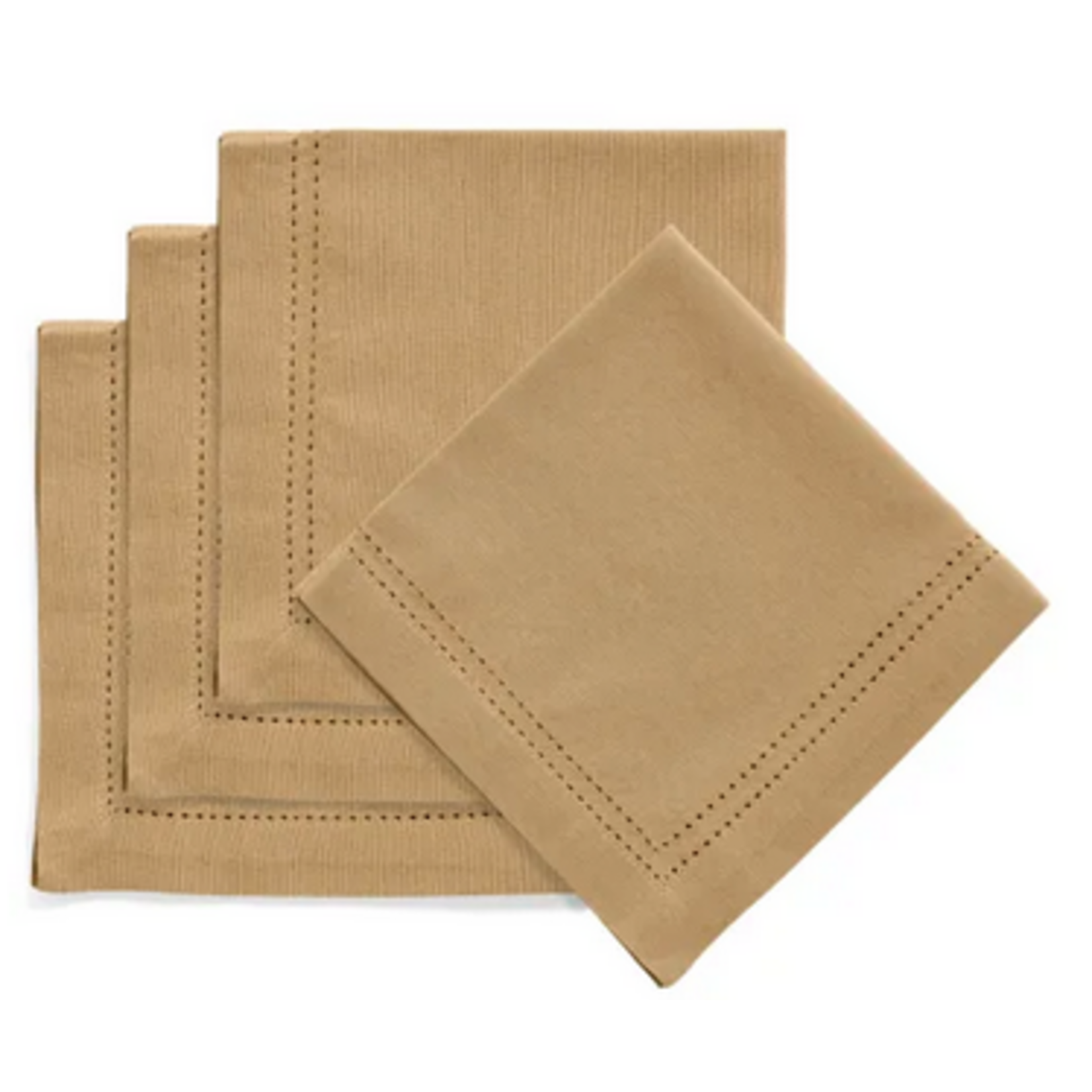 ACCENTS DE VILLE Napkins s/4 - Stitch Linen Beige