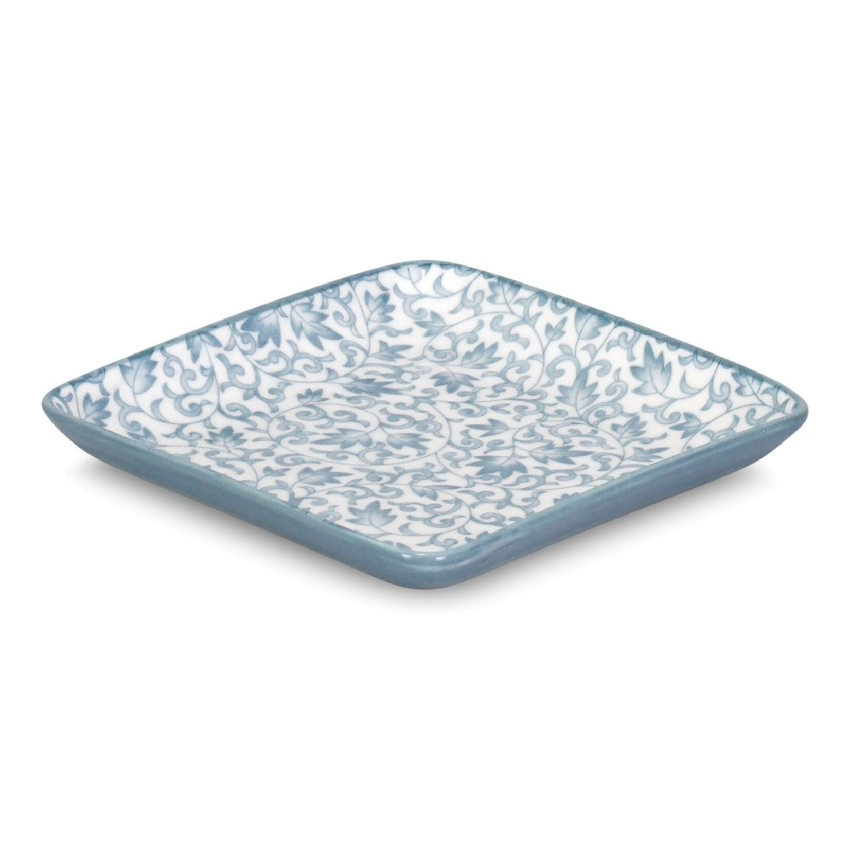 INTERCONTINENTAL Denim Daisy Square Plate 12cm