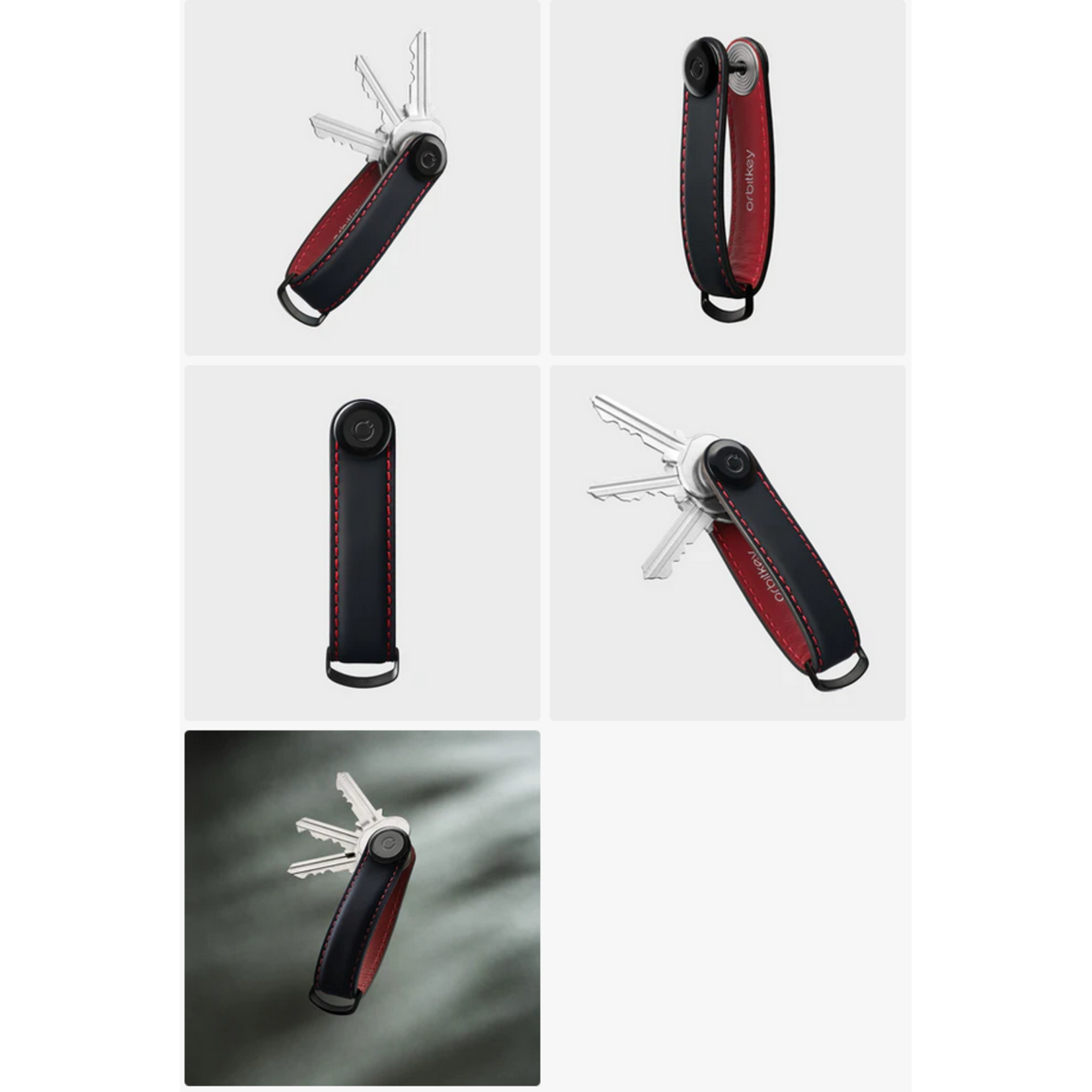 ORBITKEY ORBITKEY Key Organiser Matte Leather - Ember