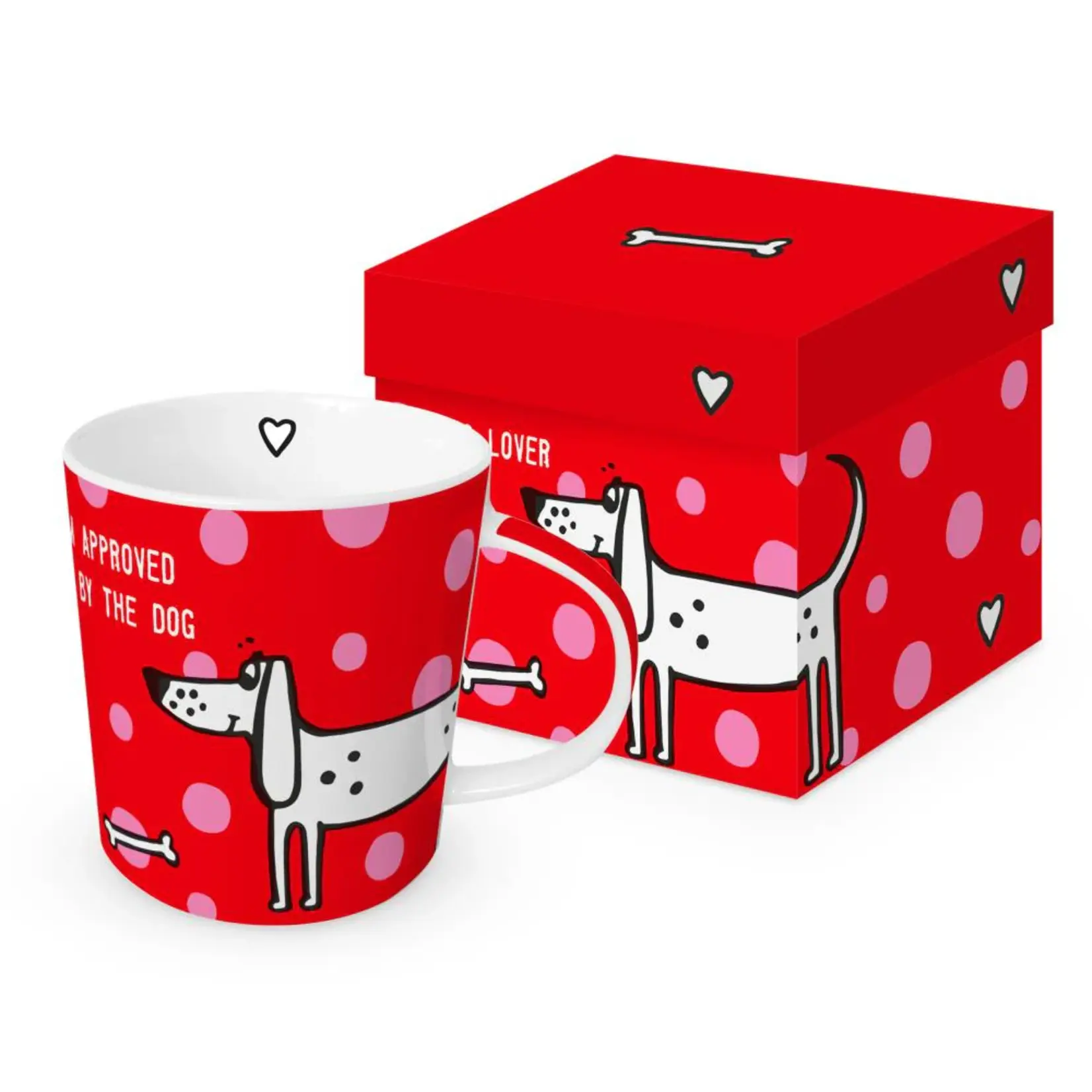 PAPER PRODUCTS DESIGN PAPER PRODUCTS Mug in Gift Box - Dog Approved Red