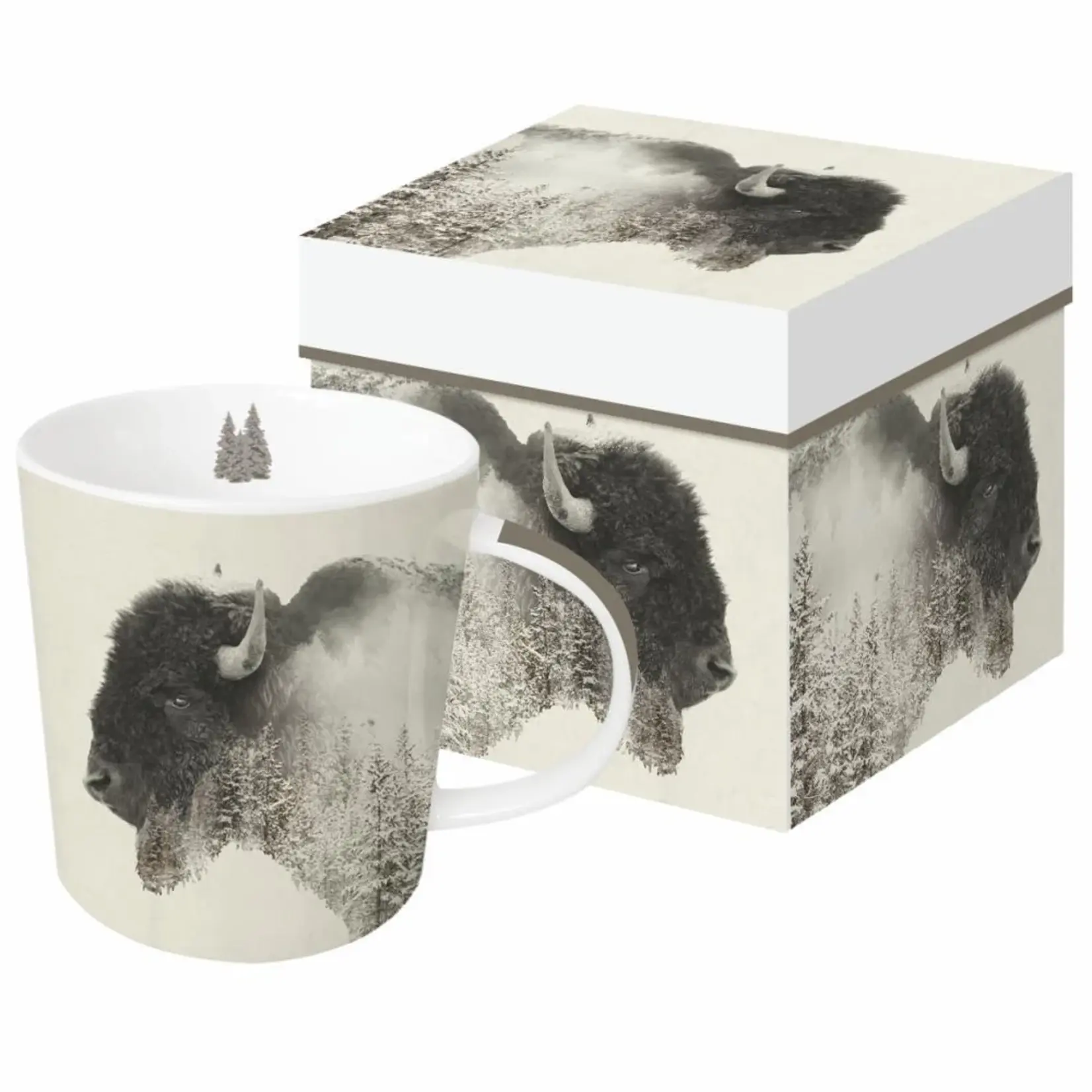 PAPER PRODUCTS DESIGN PAPER PRODUCTS Mug in Gift Box - Majestic Buffalo