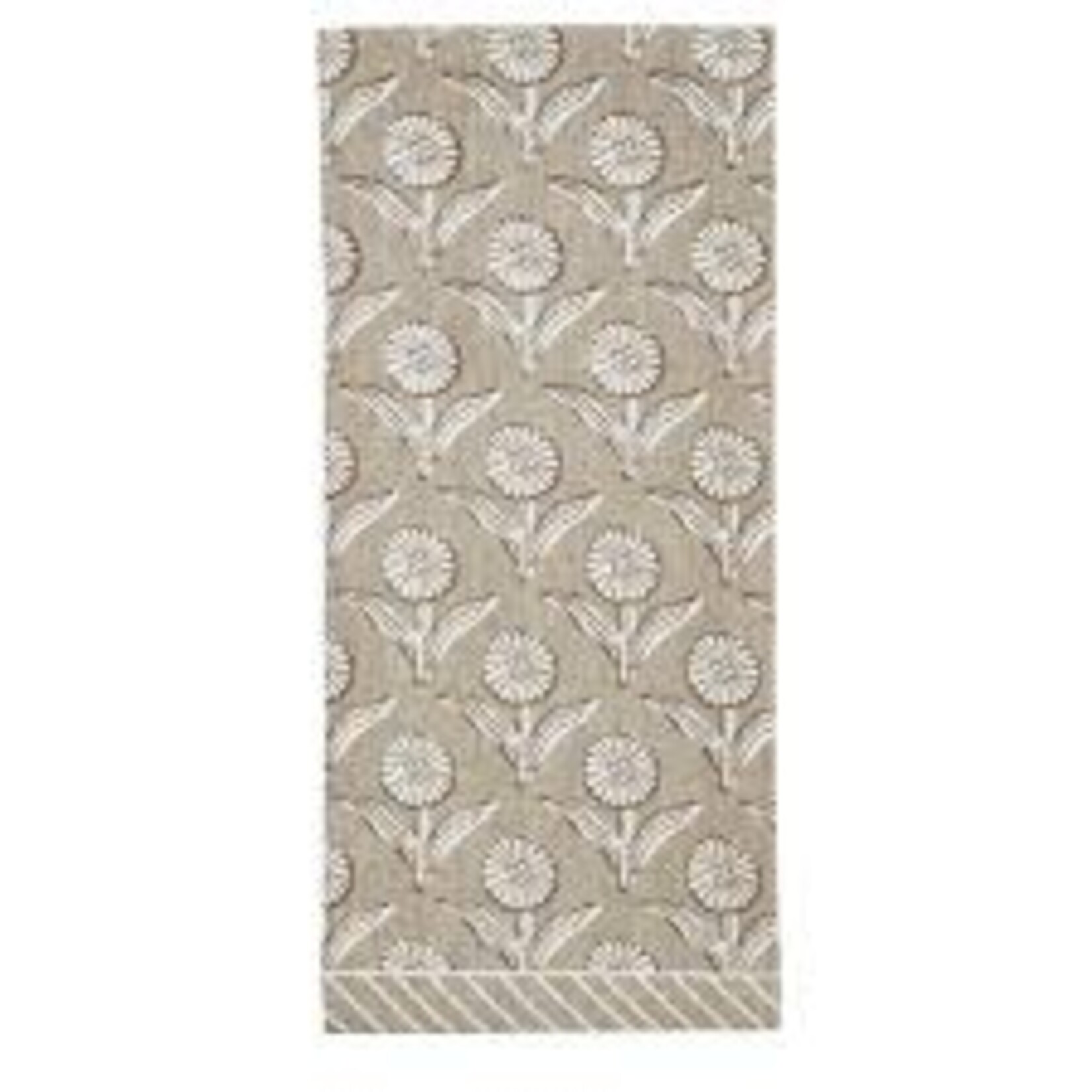 MUD PIE MUD PIE Taupe Printed Dish Towel - Floral