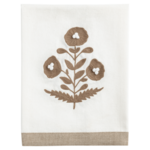 MUD PIE MUD PIE Embroidered Tea Towel - Cream Floral
