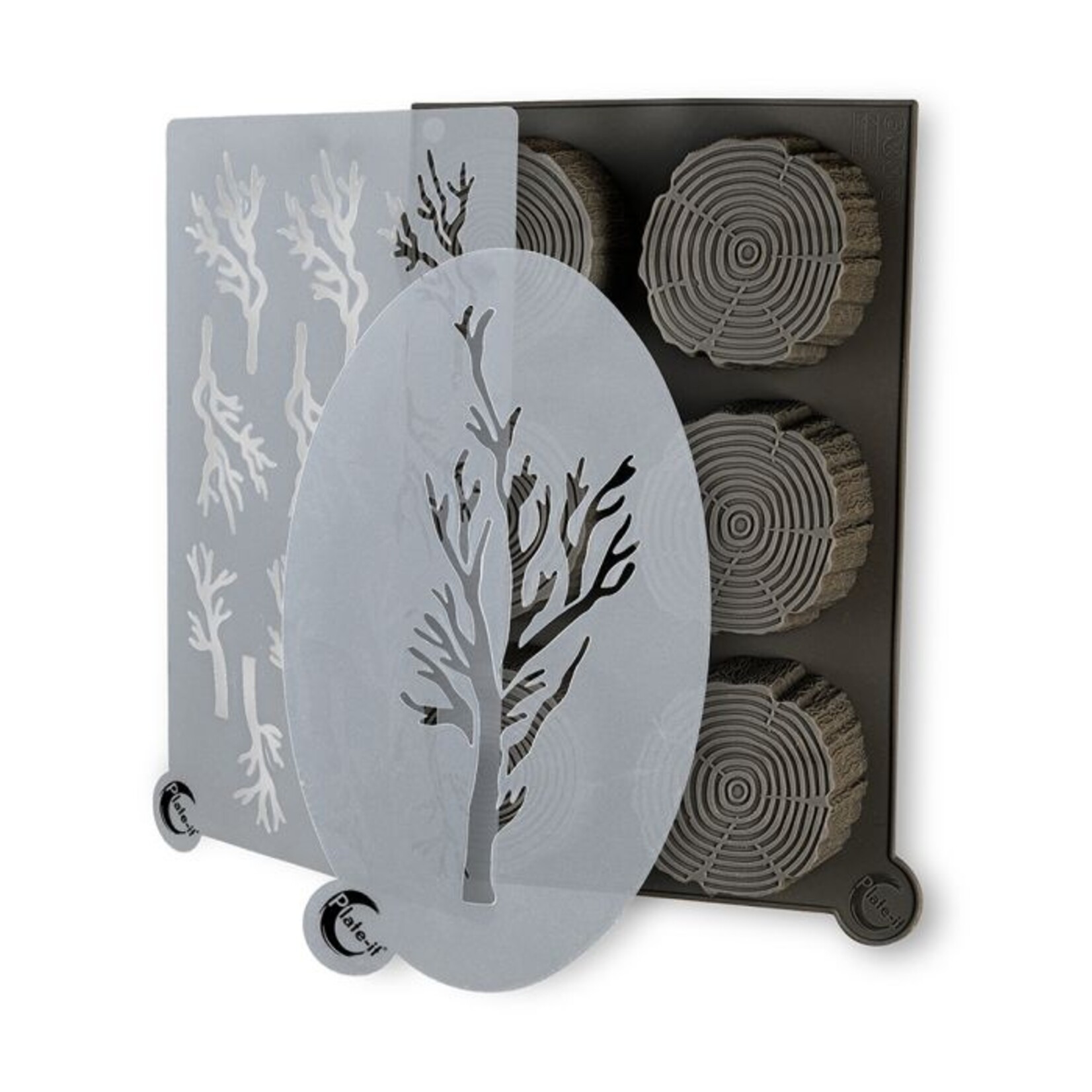 PLATE IT - Wood 3 Piece Mold Set