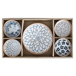 EMF EMF Vintage Flower Bowl & Plate Set S/6