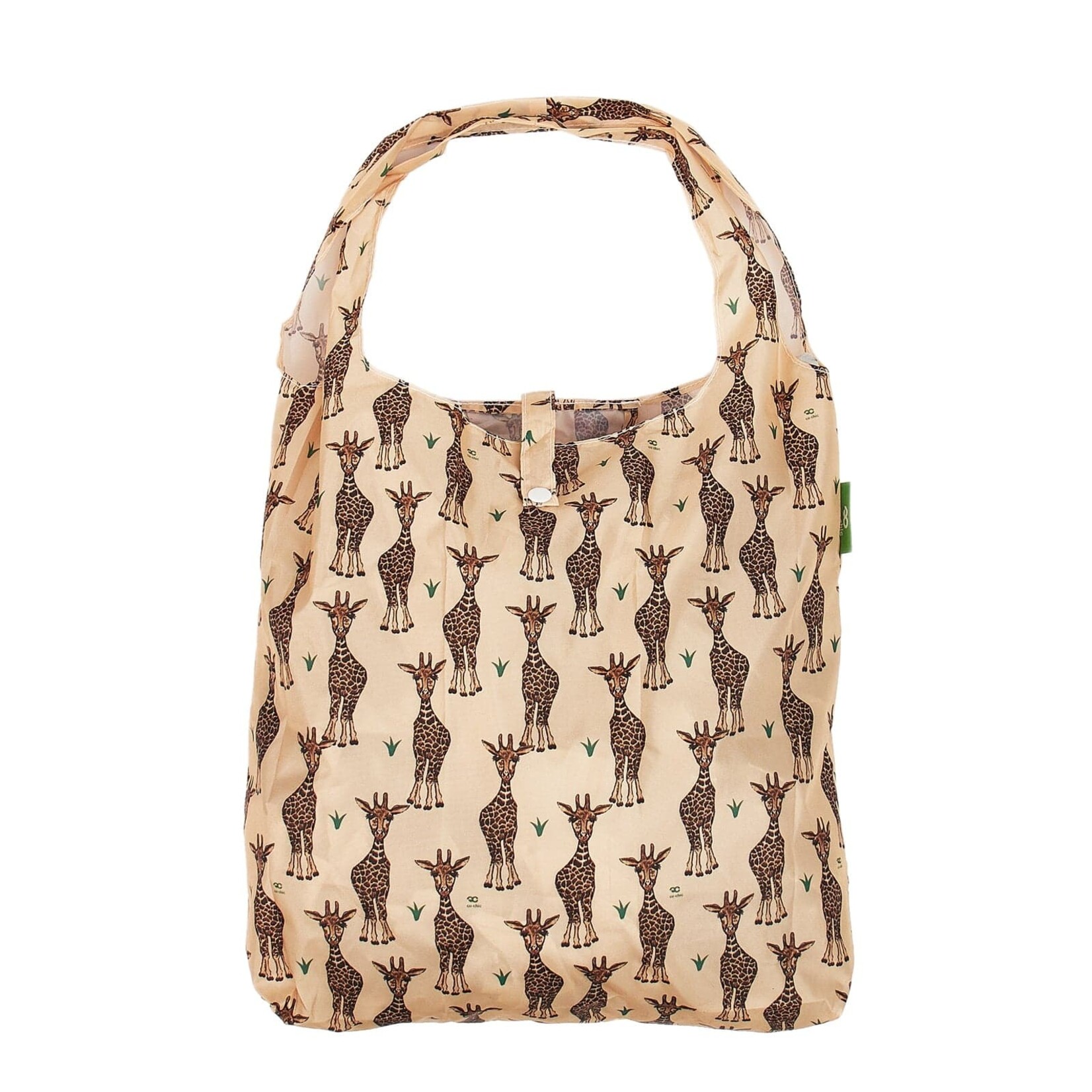 WORLDWIDE HI Shopping Bag - Beige Giraffes