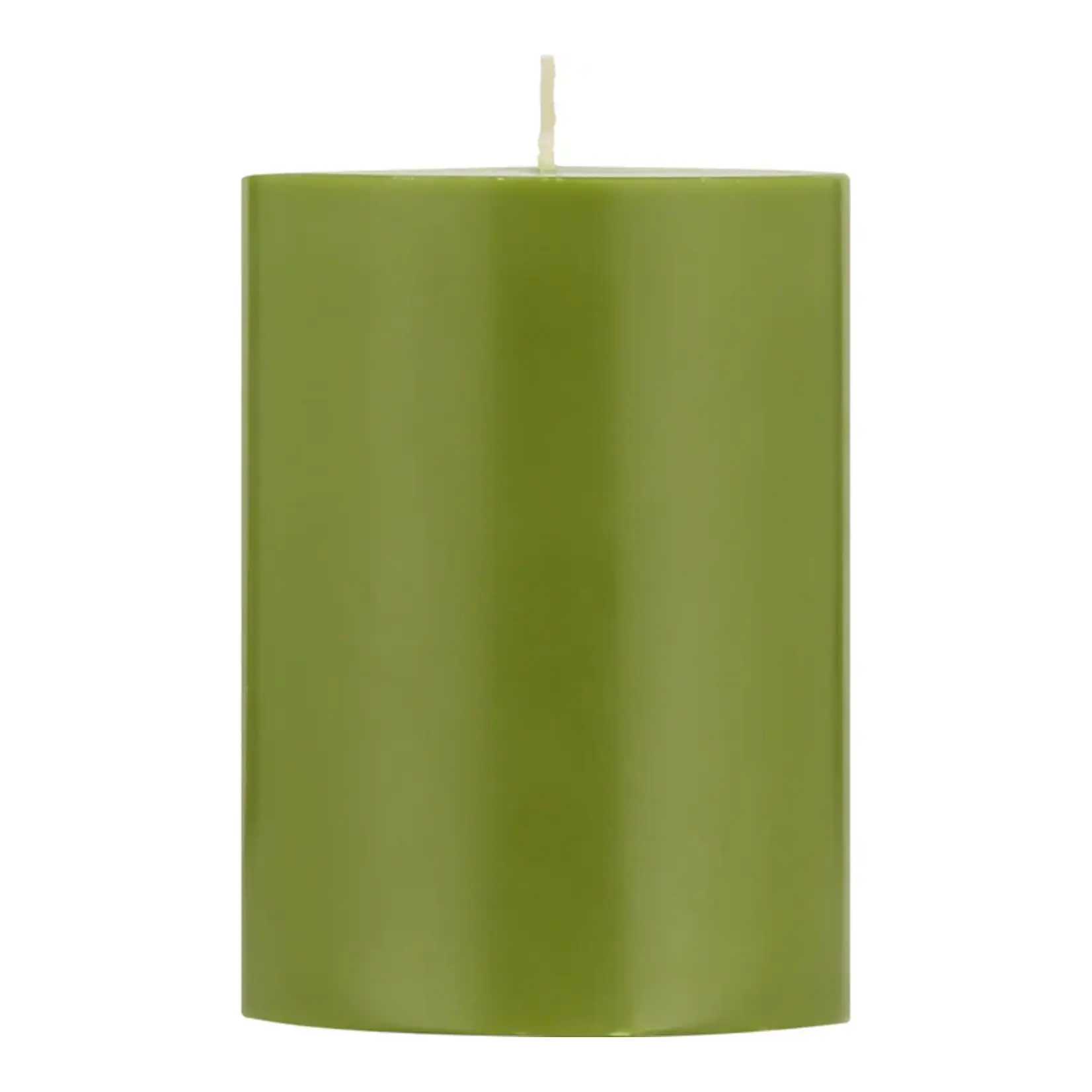 BRITISH COLOUR STANDARD BRITISH COLOUR STANDARD Solid Pillar Candle 15cm - Olive