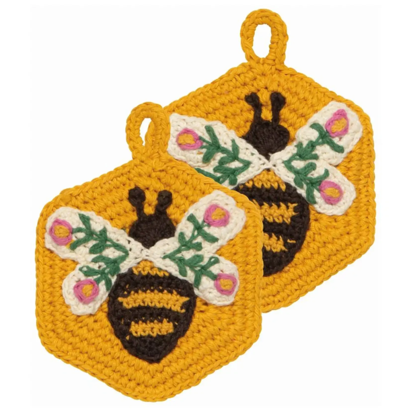 DANICA DANICA Crochet Sponges- Bee Garden S/2